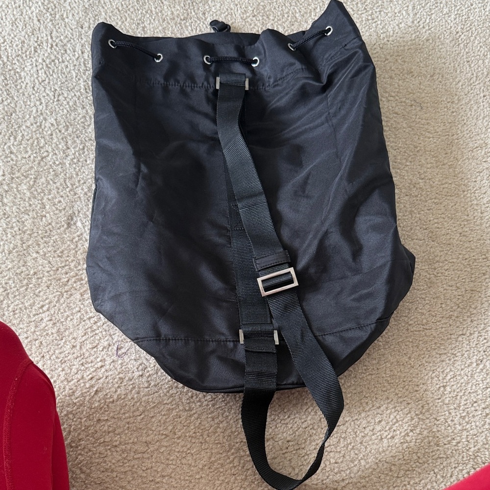 Prada Black Backpack with Red Stripe - Picture 2 of 5